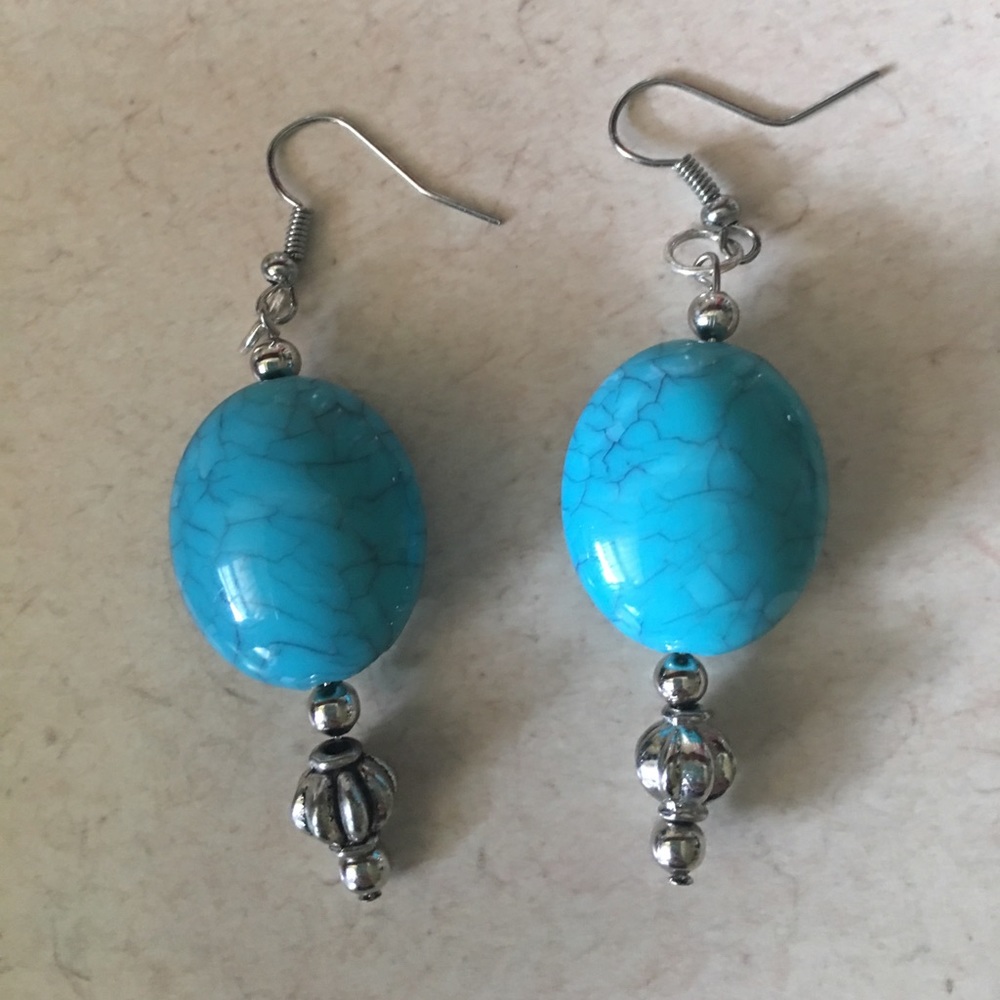 Turquoise handmade earrings